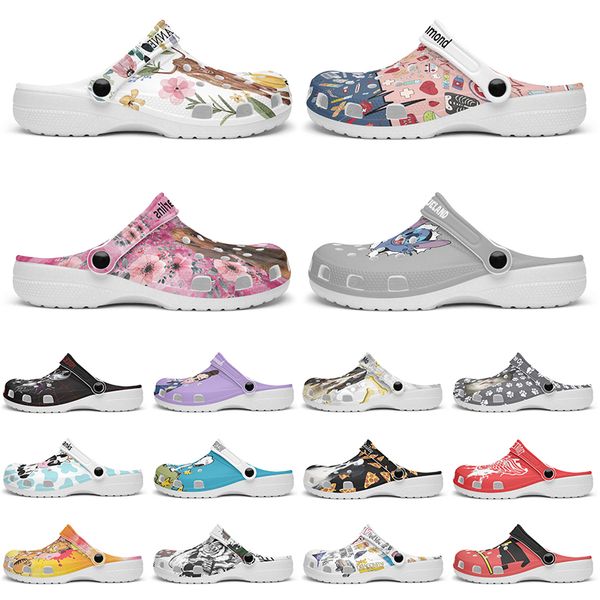 Customized exquisiteand comfortable fashionable beautiful clean Diy shoes for men and women's indoor slippers 82238
