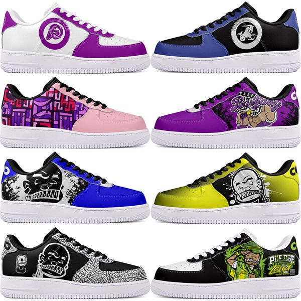 DIY shoes beautiful autumn mens Leisure shoes one for precious men women casualplatform sneakers Classic cartoon graffiti trainers comfortable sports 45705