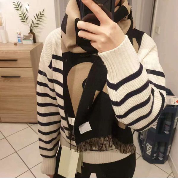 Echarpe Silk Scarf Cashmere Women B Scarf Spring Winter Plaid Cappa Opera Cape Wraps Female Tippet Bandana Scarves