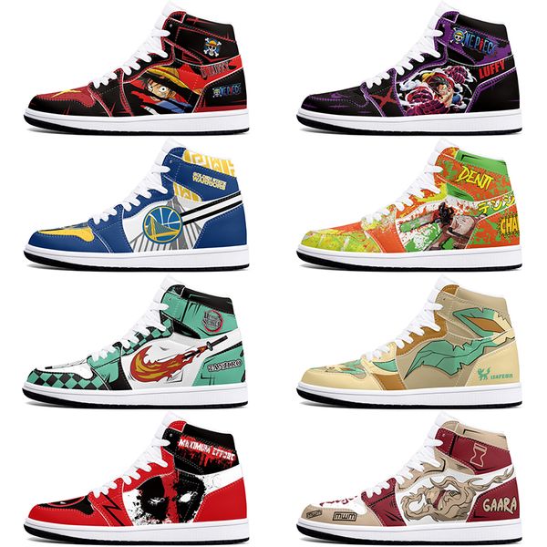 DIY classics new customized shoes sports outdoor basketball shoes 1s for men women antiskid anime Versatile fashionable figure sneakers 36-48 417863