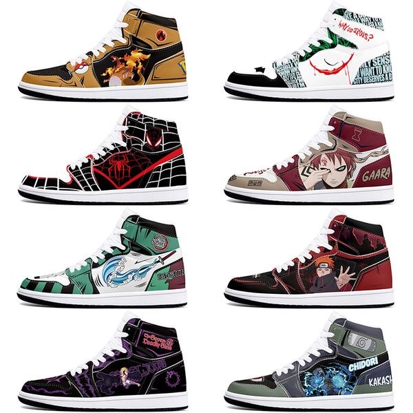 DIY classics customized shoes sports basketball shoes 1s men women antiskid anime fashion cool customized figure sneakers 36-48 357237