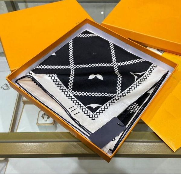 scarf 12 1style Only High-quality Scarfscarf Silk Head Scarfs for Women Winter Luxurious Scarf High End Classic Letter Pat