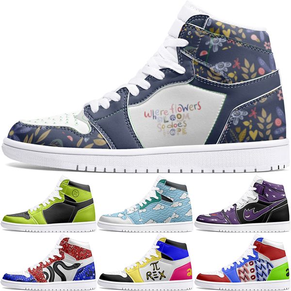 new Customized Shoes 1s DIY shoes Basketball Shoes damping boys girl 1 girls1 Anime Character Customized Personalized Trend Versatile Outdoor Shoes