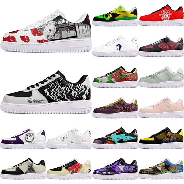 DIY shoes winter comfortable autumn mens Leisure shoes one for men women platform precious sneakers Classic cartoon graffiti trainers comfortable sports 8169