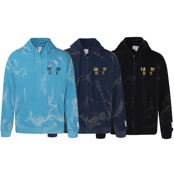 Designer Men's Hoodies Puloers for Mens Womens Cotton Zipper Hoodie Irregular Water Wave Pattern Hooded Sweatshirt Coat Autumn Winter Long