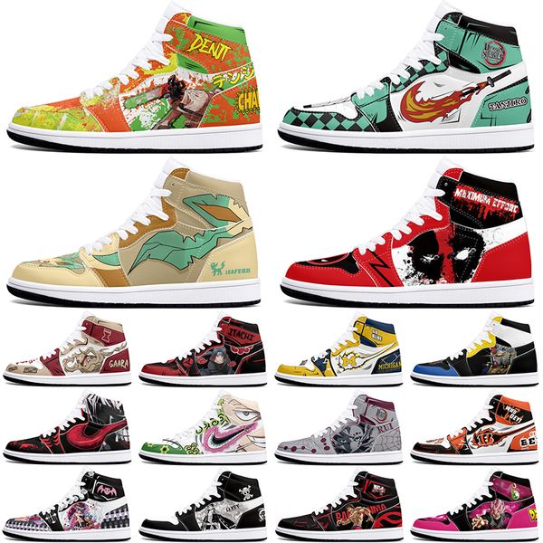 New diy classics customized shoes sports basketball shoes 1s men women antiskid damping anime fashion customized figure sneakers 409882