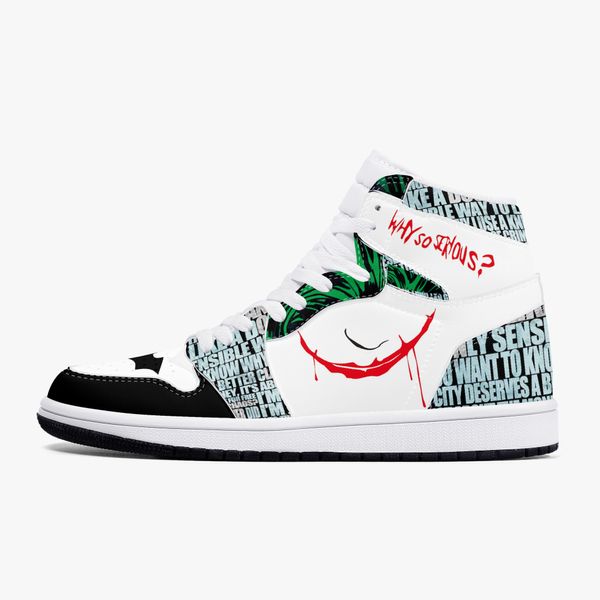 diy shoes men women shoes basketball shoes casual sneakers Classic White Black customized cartoon graffiti trainers outdoor sports 36-48 316593