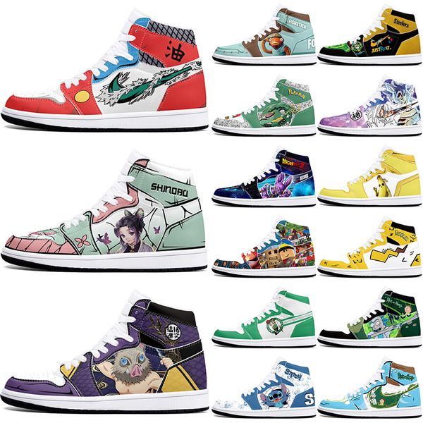 DIY classics customized basketball shoes 1s sports outdoor for men women antiskid anime comfortable Versatile figure sneakers 36-48 MJEXX70037_44