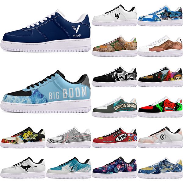 DIY shoes precious autumn mens Leisure shoes one for exquisite men women casualplatform sneakers Classic cartoon graffiti trainers comfortable sports 32325