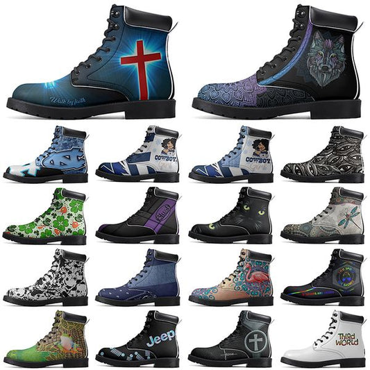 DIY Classic Boots Non-slip autumn winter for men women outdoor Versatile comfortable fashion Elevated Casual Customized Boots 5694