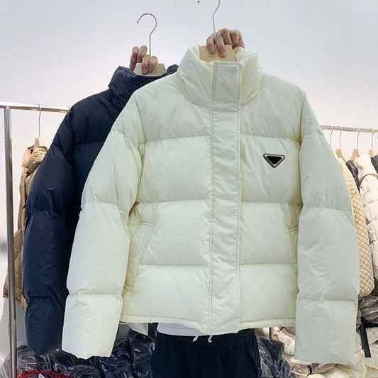 Womens down jacket designer winter outdoor short jacket sleeveless sweater winter thickened cotton jacket windproof and Stand Collar Zipper waterproof jacket