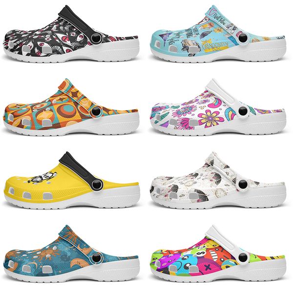 Customized Glossy exquisite clean comfortable beautiful Diy shoes for men and women's indoor slippers 91565