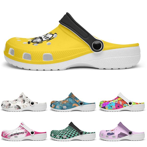 Customized Glossy lovely comfortable beautiful Diy shoes for men and women's indoor slippers 89163