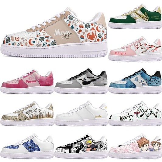 DIY shoes winter Glossy fashion autumn mens Leisure shoes one for men women platform casual sneakers Classic cartoon graffiti trainers comfortable sports 189369-1
