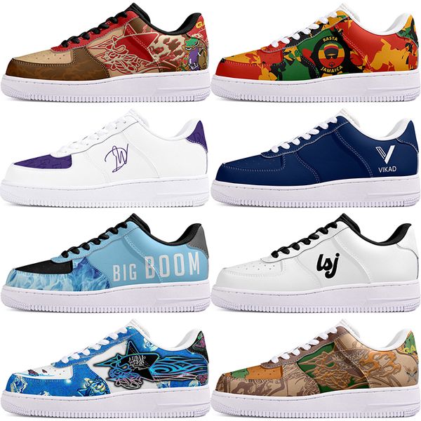 DIY shoes precious autumn mens Leisure shoes one for beautiful men women casualplatform sneakers Classic cartoon graffiti trainers comfortable sports 28263