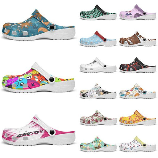 Customized Glossy exquisite clean comfortable beautiful Diy shoes for men and women's indoor slippers 88822