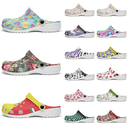 Customized precious exquisite comfortable clean lovely Diy shoes for men and women's indoor slippers 103545