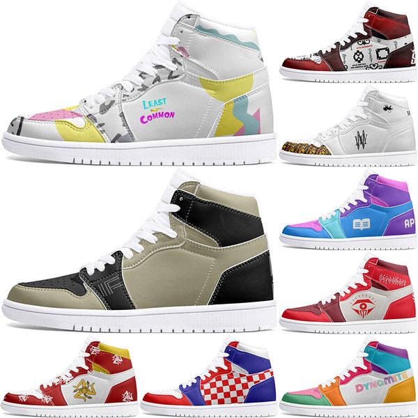 Customized Shoes 1s DIY shoes Basketball Shoes black blue damping men women Character Customization Personalized Trend Outdoor Shoe