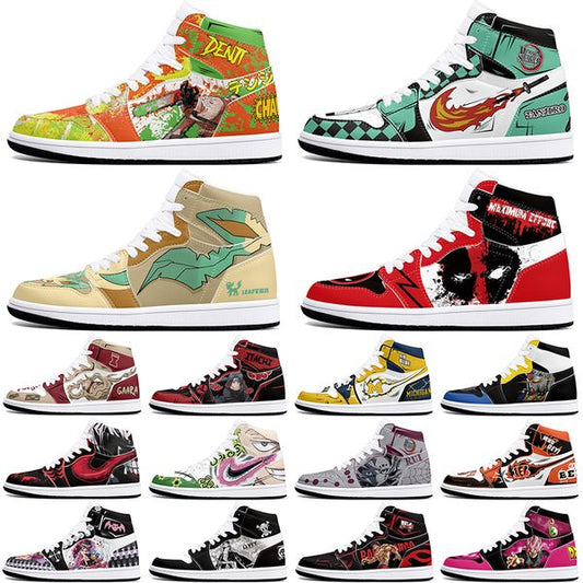 New diy classics customized shoes sports basketball shoes 1s men women antiskid damping anime fashion customized figure sneakers 409882