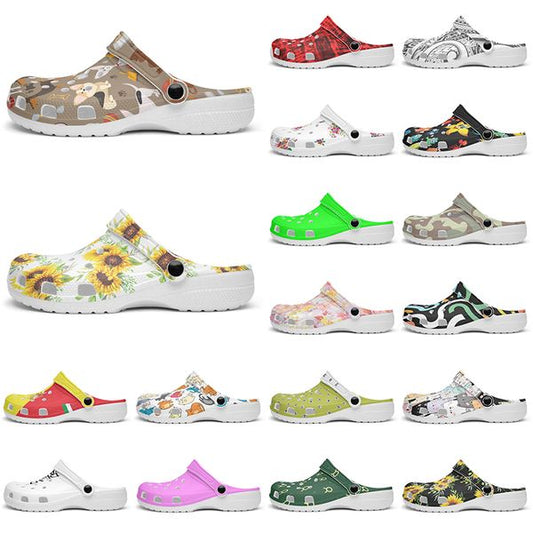 Customized Glossy exquisite comfortable beautiful Diy shoes for men and women's indoor slippers 88008