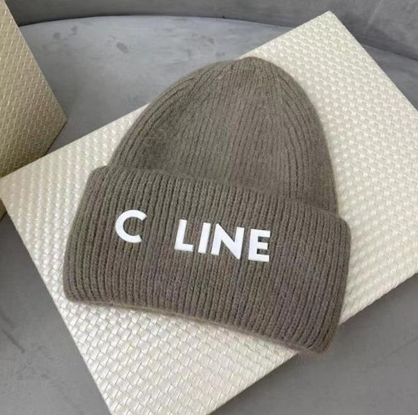 Beanie Knitted Beanie CELINF Cap Designer Women's Woolen Hat Letter Autumn/winter Fashion Brand Hi Bonnet Hat