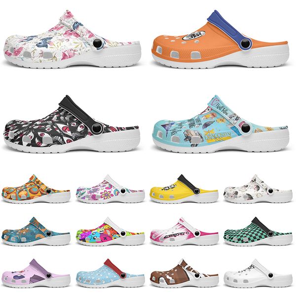 Customized Glossy exquisite clean comfortable beautiful Diy shoes for men and women's indoor slippers 89156