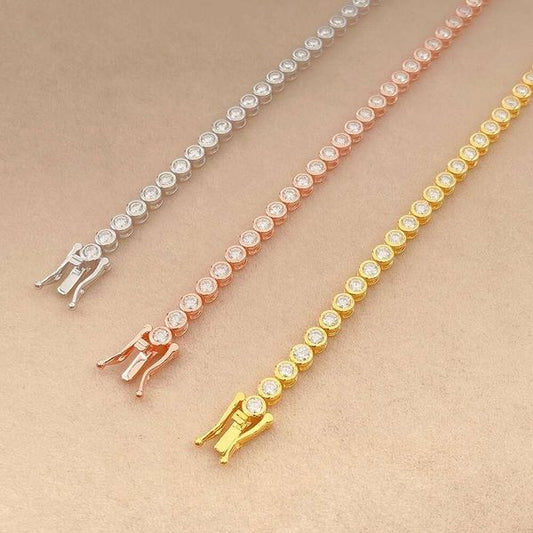 New Design Hip Hop 3Mm 4Mm 5Mm Gra Certified Moissanite Diamond Gold Chain Sier Tennis Necklace