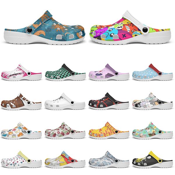 Customized Glossy exquisite clean fashion beautiful Diy shoes for men and women's indoor slippers 91208