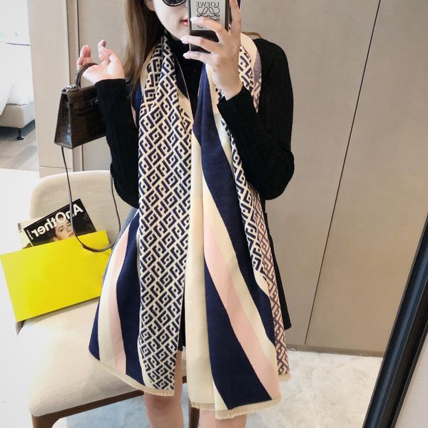 scarf Scarf Cashmere Scarves Echarpe for Women Pashmina Shawls Wraps Thick Warm Hijab Design Wi Echarpe Desi